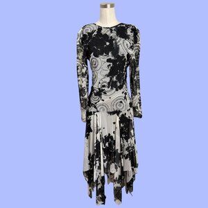 Vintage Lillie Rubin Black & White Dress 4